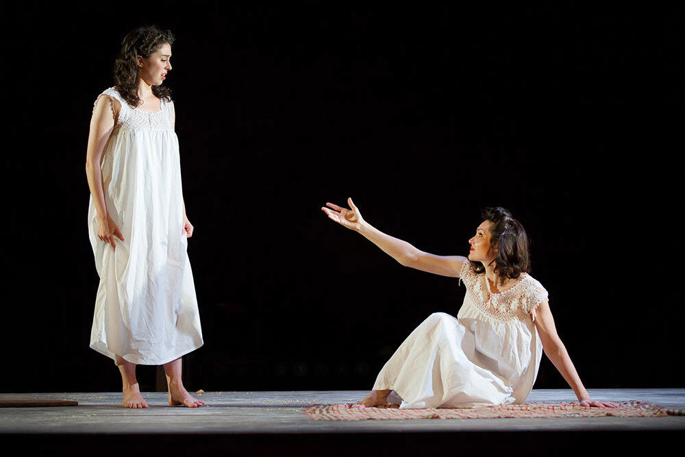 <p><a href="http://indecentbroadway.com"></a></p><p>Actor Katrina Lenk as Manke (right) reaching out to actor Adina Verson as Rifkele (left) as their intimacy escalates during the rain scene of <i>Indecent</i> Photo: Carol Rosegg via <a href="http://indecentbroadway.com/" target="_blank" data-saferedirecturl="https://www.google.com/url?hl=en&amp;q=http://IndecentBroadway.com&amp;source=gmail&amp;ust=1512399453501000&amp;usg=AFQjCNEGpfkszUOQuyNkIddOpSf3wBWxfg">IndecentBroadway.com</a>.</p>