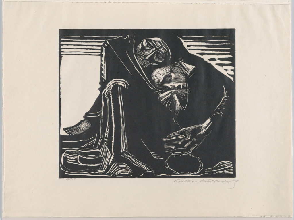<p>Image: “Death with a Woman in His Lap”(Tod mit Frau in Schoss, 1921), a woodcut by Käthe Kollwitz.<br></p>