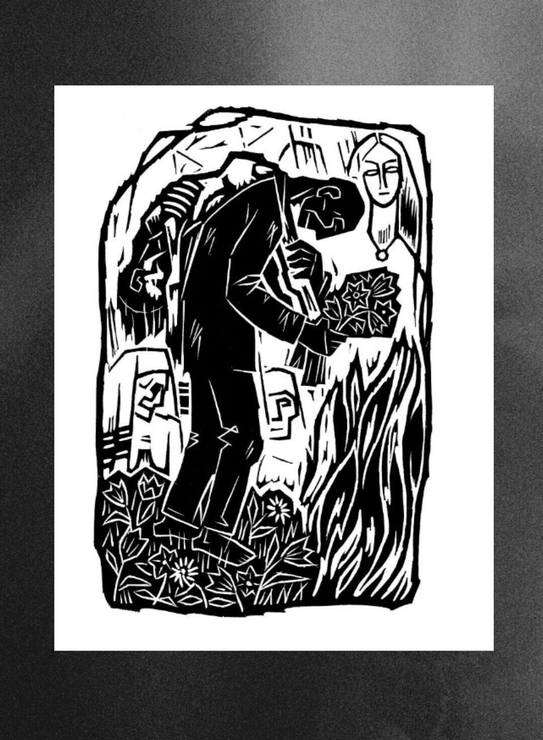 <p>Image: woodcut by A. Kolnik, for the volume <em>Gaystike erd</em> by Avrom Sutzkever (New York: Der Kval, 1961)</p>
