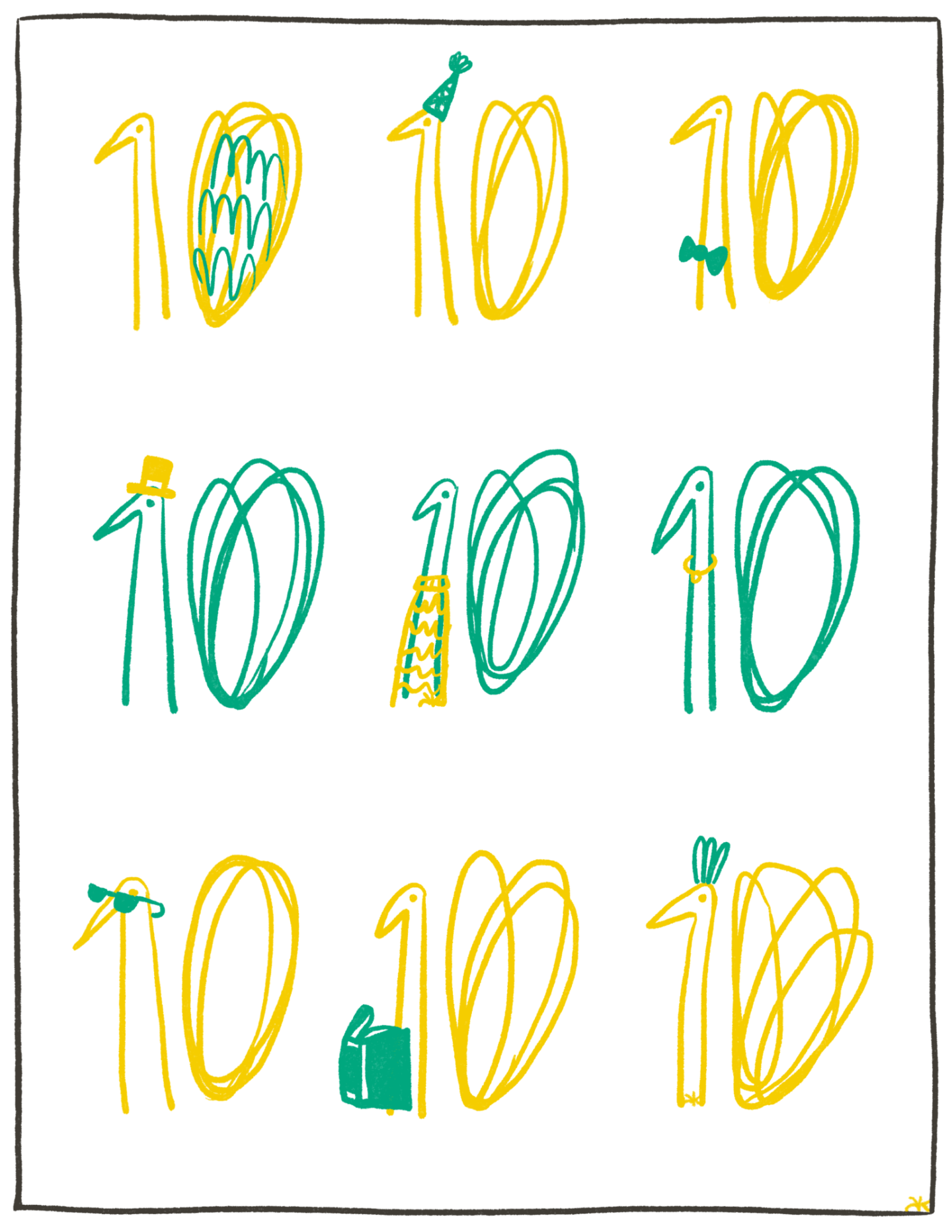 <p>A celebratory anniversary poster created by our newest editorial board member, Alona Bach</p>