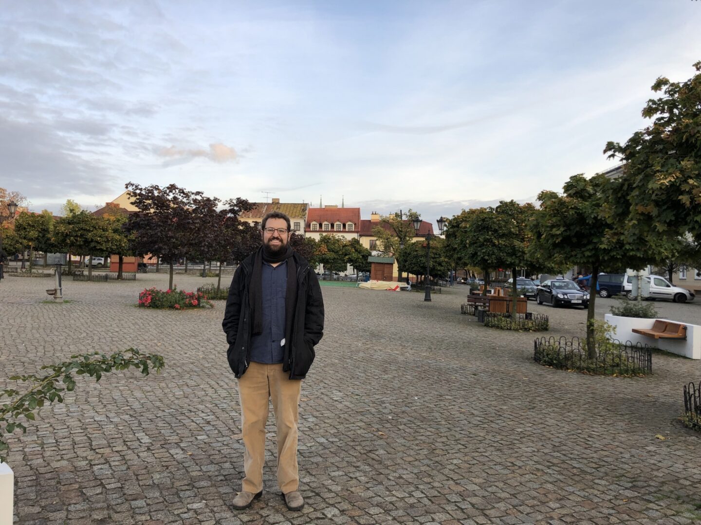 <p>The author in Kutno, Poland.</p>