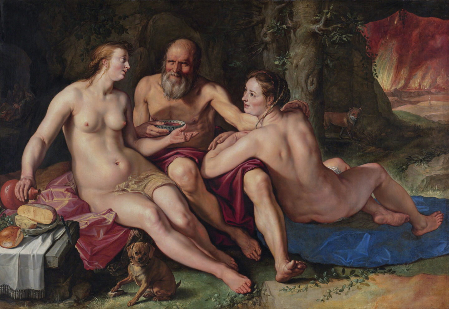 <p>Lot and his Daughters, Hendrik Goltzius (1616) in the collection of the Rijksmuseum.</p>