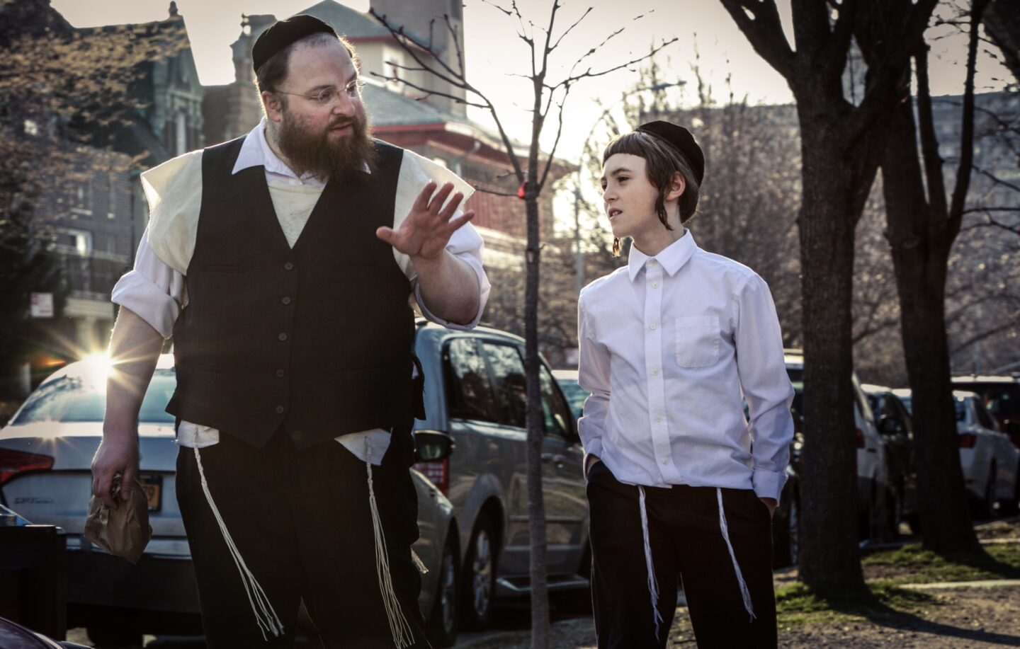 <p>Menashe Lustig and Ruben Niborski star in <em>Menashe.</em> Courtesy of Yoni Brook and Joshua Z Weinstein.</p>