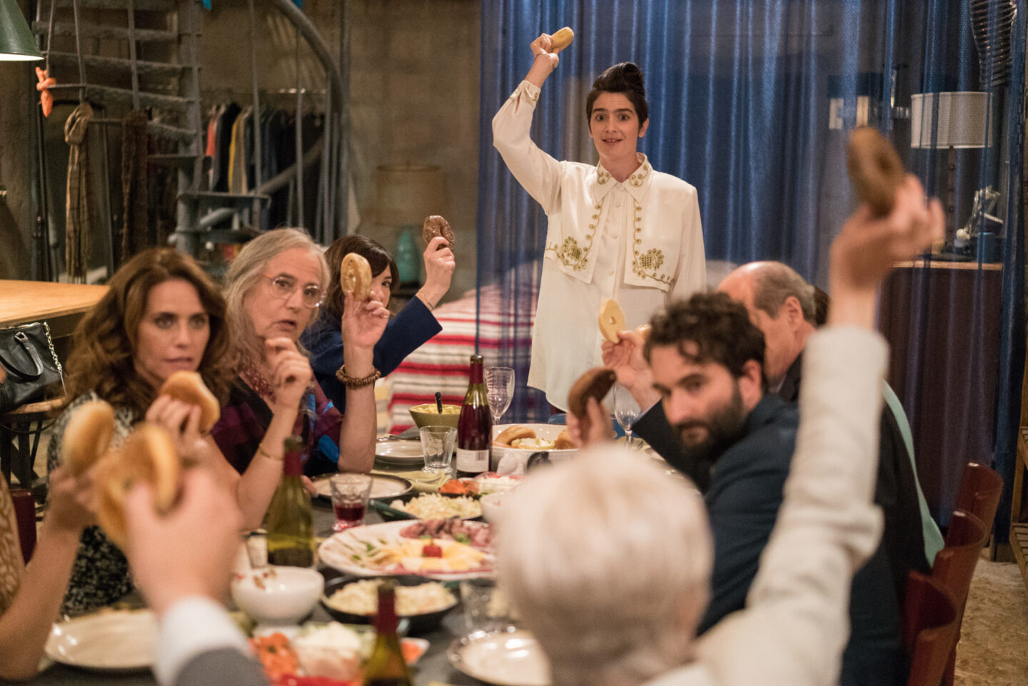 <p>The Pfefferman family break-fast. (Courtesy Amazon Studios)</p>