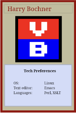 <p>Harry Bochner trading card</p>