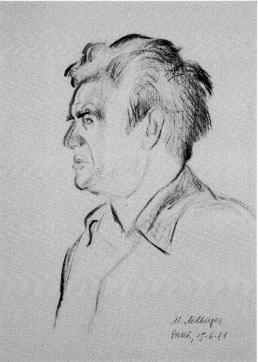 <p>Portrait of Yoysef Kerler, by Michael Milberger, Paris 1981</p>