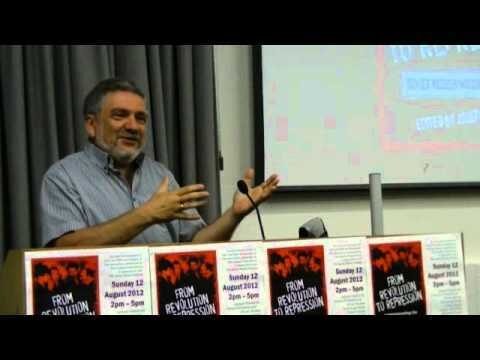 <p>Gennady Estraikh speaking at the School of Oriental and African Studies in London</p>