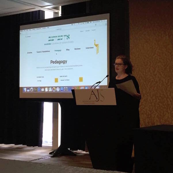 <p><em>In geveb</em>’s editor Sarah Zarrow introduces our roundtable discussion on “Teaching Yiddish in the Digital Age” at the AJS in December, 2016. </p>