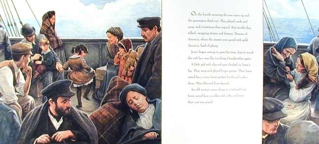 <p>Illustration by P.J. Lynch from <em>When Jessie Came Across the Sea</em> by Amy Hest. Image courtesy of Candlewick Press.</p>