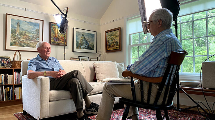 <p>still from the film<a href="https://fortunoff.library.yale.edu/film/langer/"> </a><em><a href="https://fortunoff.library.yale.edu/film/langer/">Lawrence L. Langer: A Life in Testimony</a></em></p>