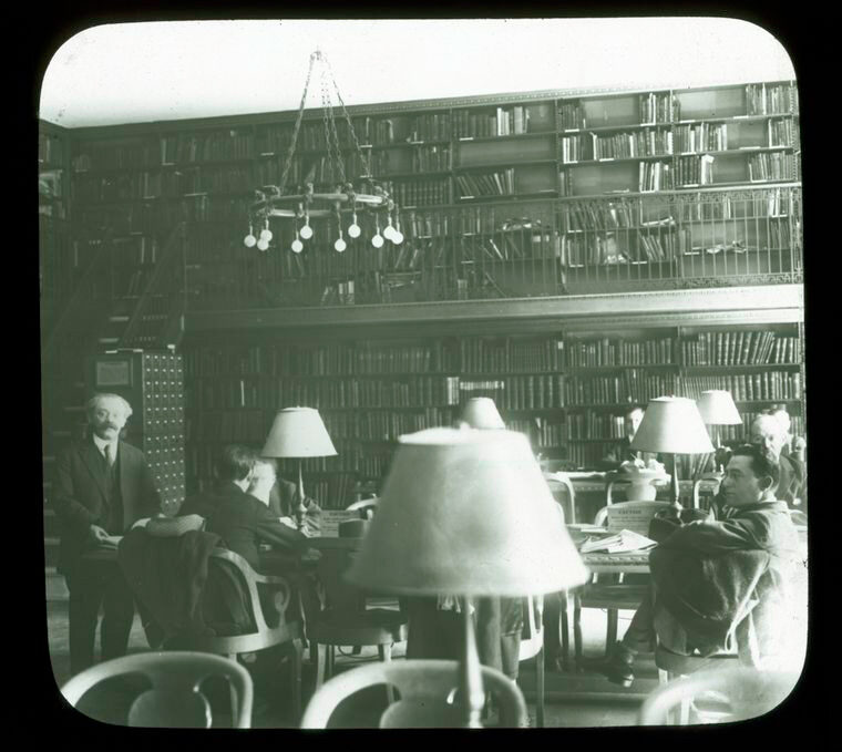 <p>The Jewish Division, Room 217 in the Main Library of The New York Public Library (42nd Street and Fifth Avenue). Source: The New York Public Library.</p>