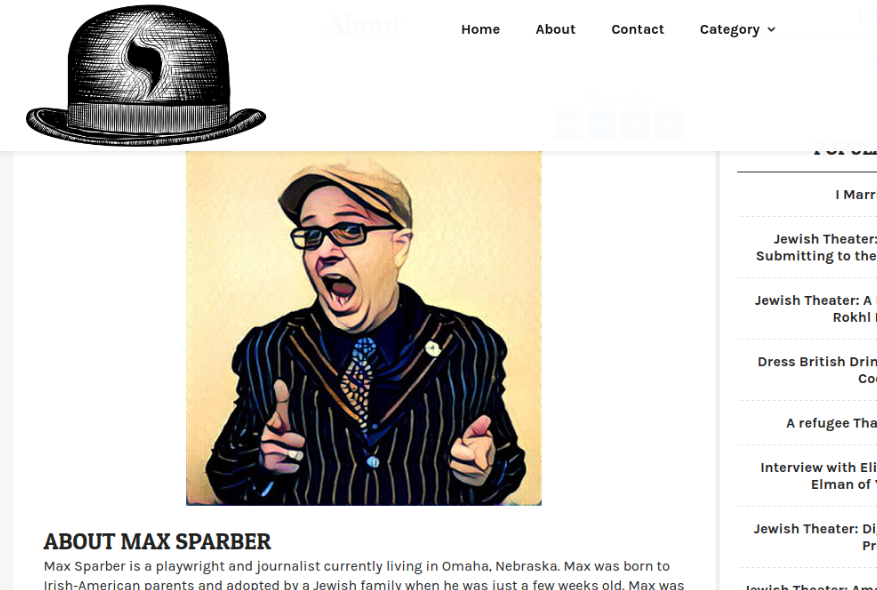 <p>Max Sparber, as seen on <a href="http://www.brityiddish.com/">Dress British, Think Yiddish</a></p>